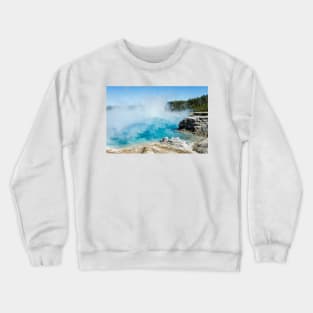 Excelsior Geyser Crater Yellowstone Wyoming Crewneck Sweatshirt